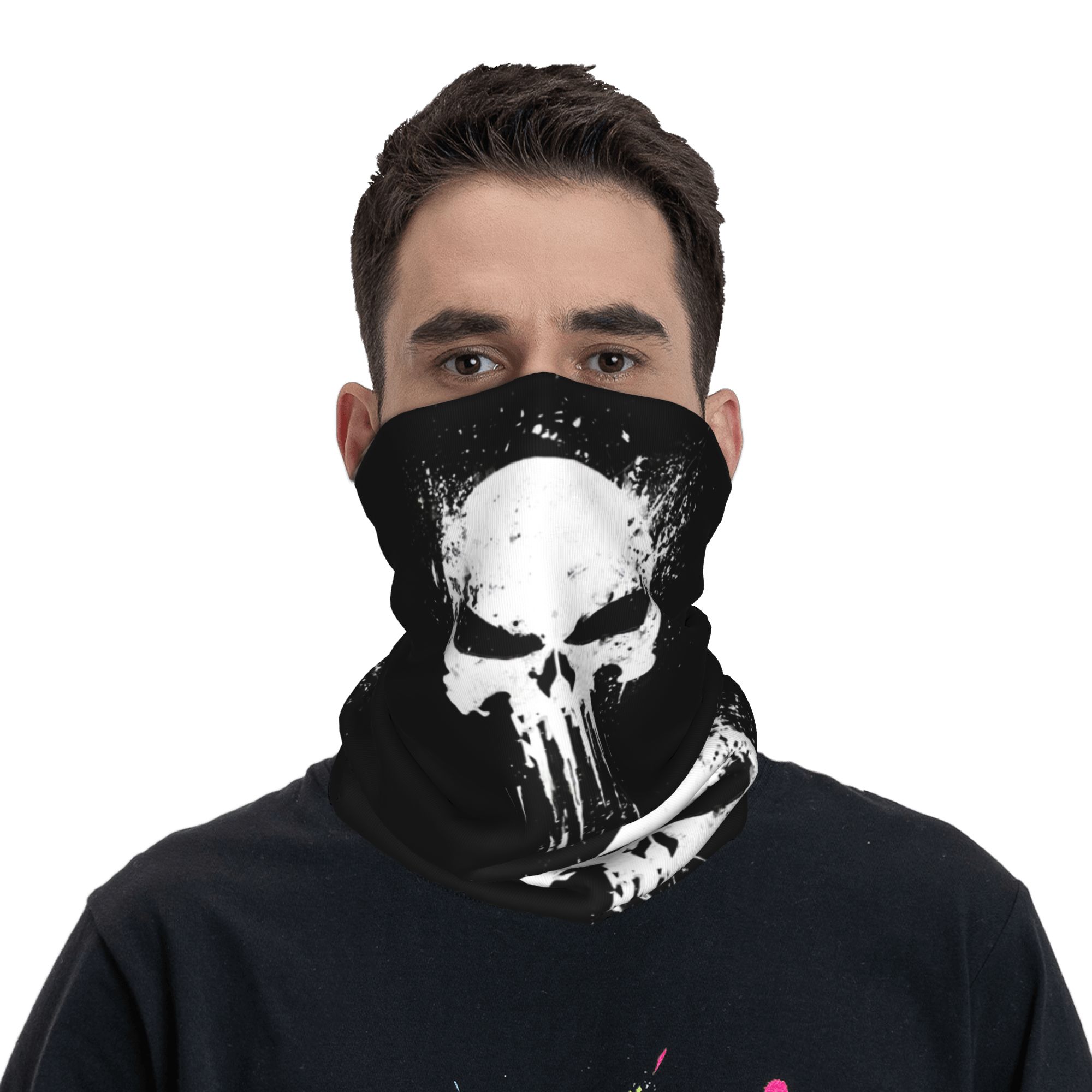 Custom Skeleton Skull Bandana  - Neck Gaiter Fleece avaliação e preço