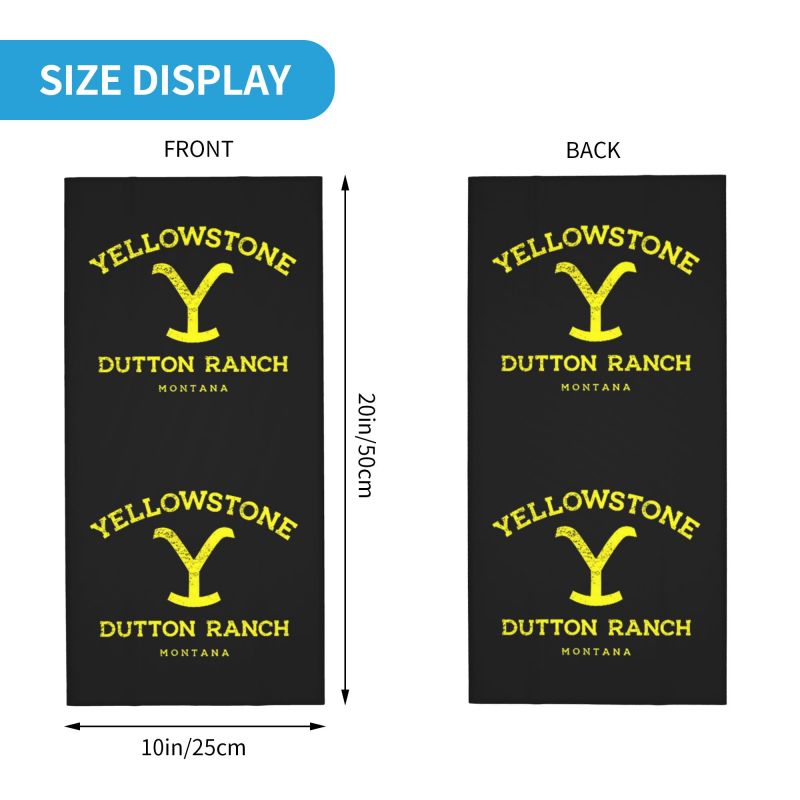Yellowstone Dutton Ranch Print - Neck Gaiter Fleece avaliação e preço