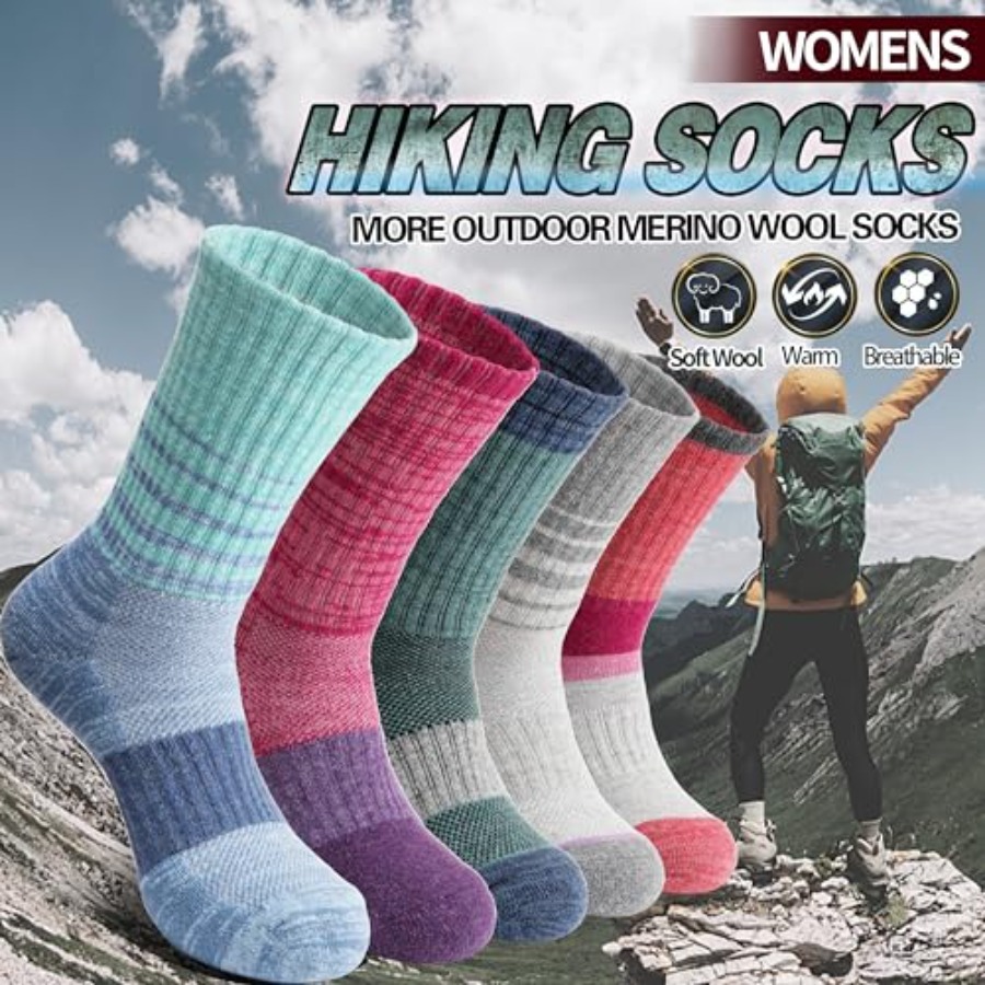 Anlisim Merino Wool Hiking Soc - Thermal Sock Wool avaliação e preço
