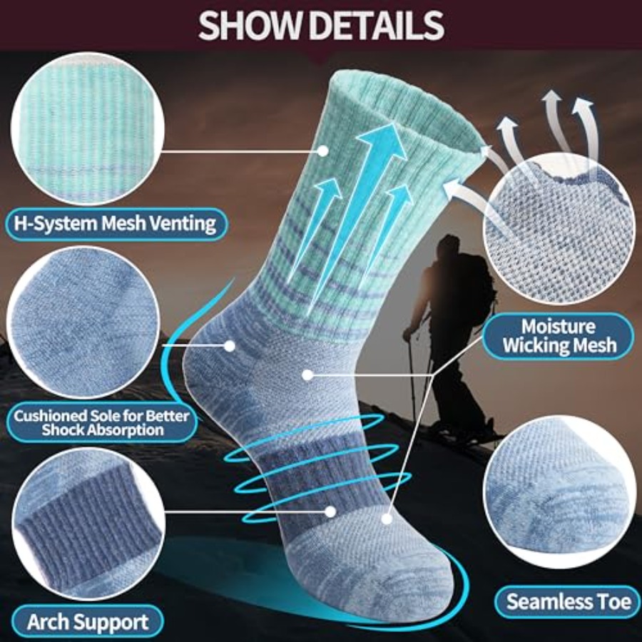 Anlisim Merino Wool Hiking Soc - Thermal Sock Wool avaliação e preço