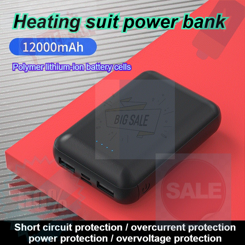 12000mAh Heating Clothing Powe - Heated Vest Battery avaliação e preço