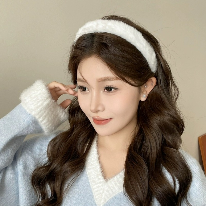 Korean Soft Headband Women Gir - Winter Headband Fleece avaliação e preço