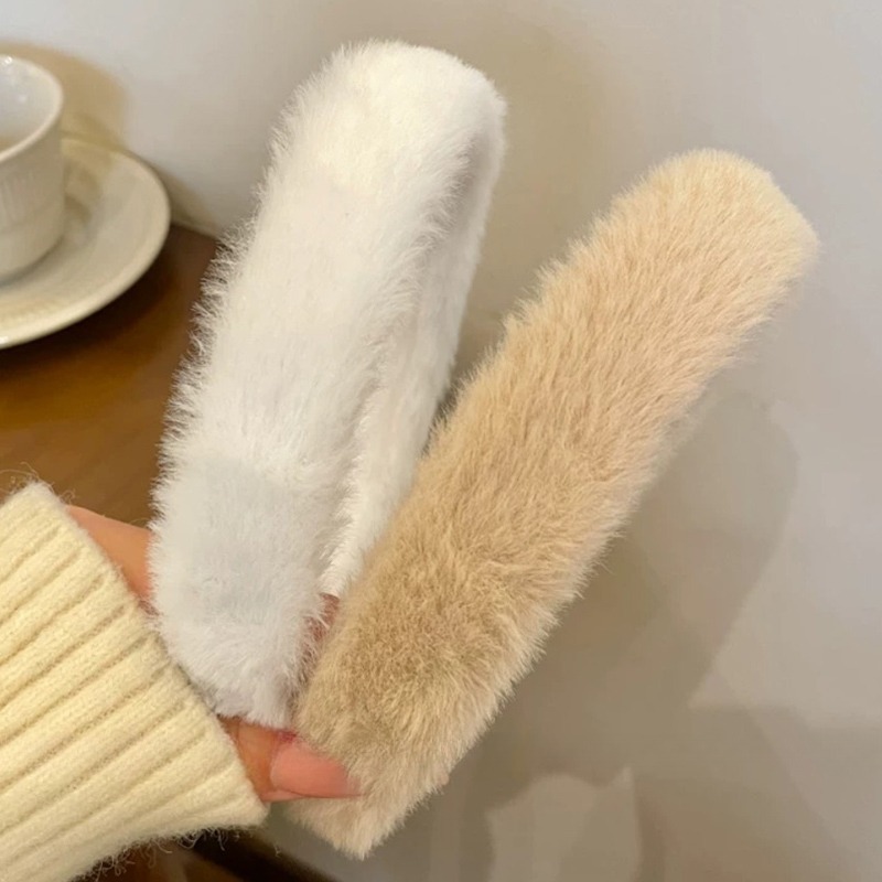 Korean Soft Headband Women Gir - Winter Headband Fleece avaliação e preço
