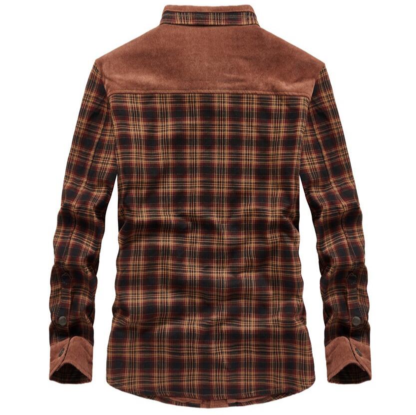 Men's Jackets Winter Windproof - Flannel Shirt Lined avaliação e preço
