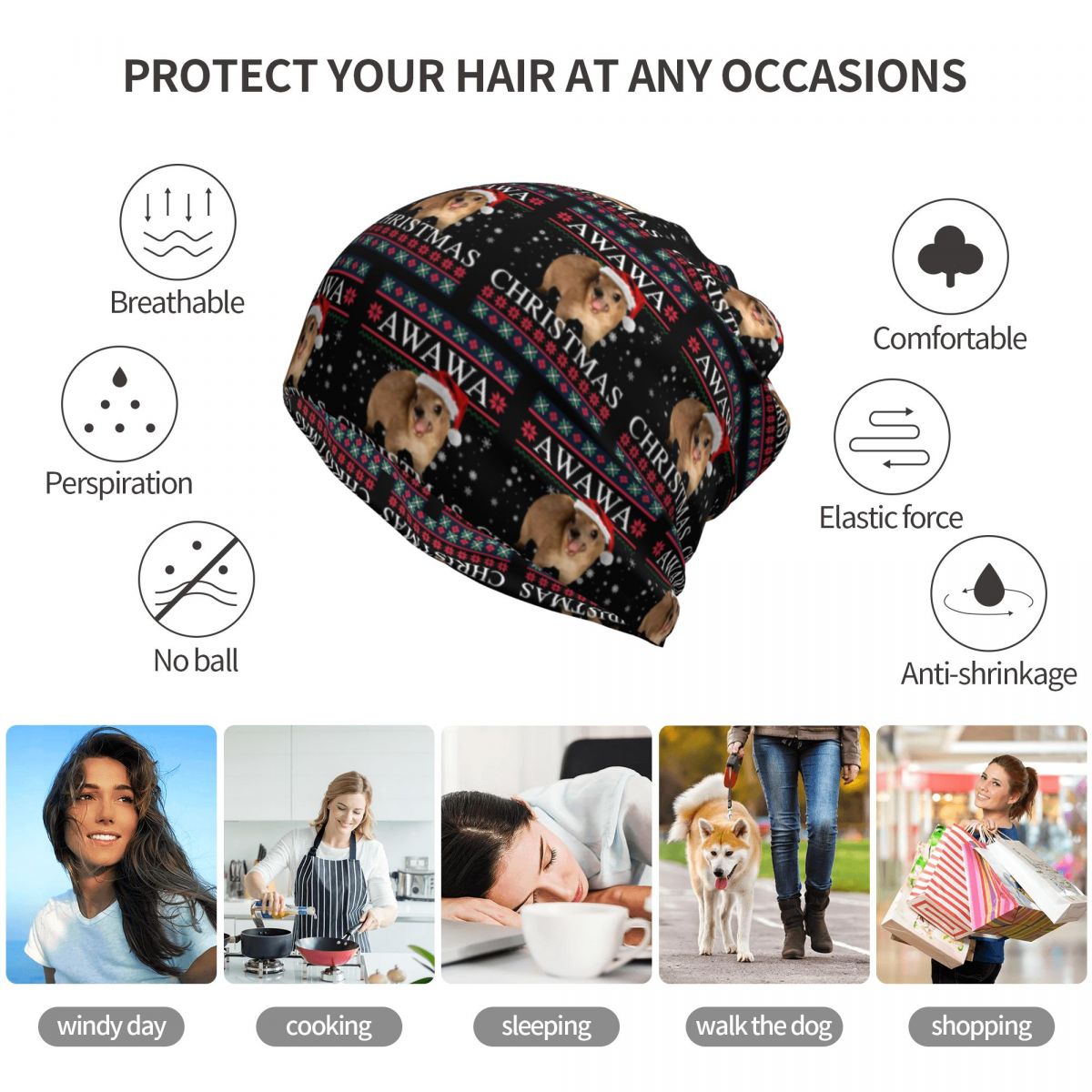 Rock Hyrax Merry Christmas Ugl - Knit Beanie Hat Warm avaliação e preço