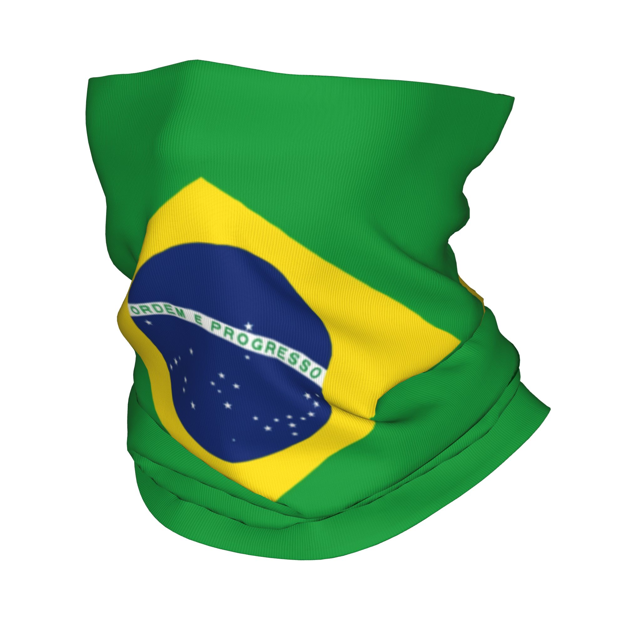 Custom Brazil Flag Bandana Nec - Neck Gaiter Fleece avaliação e preço