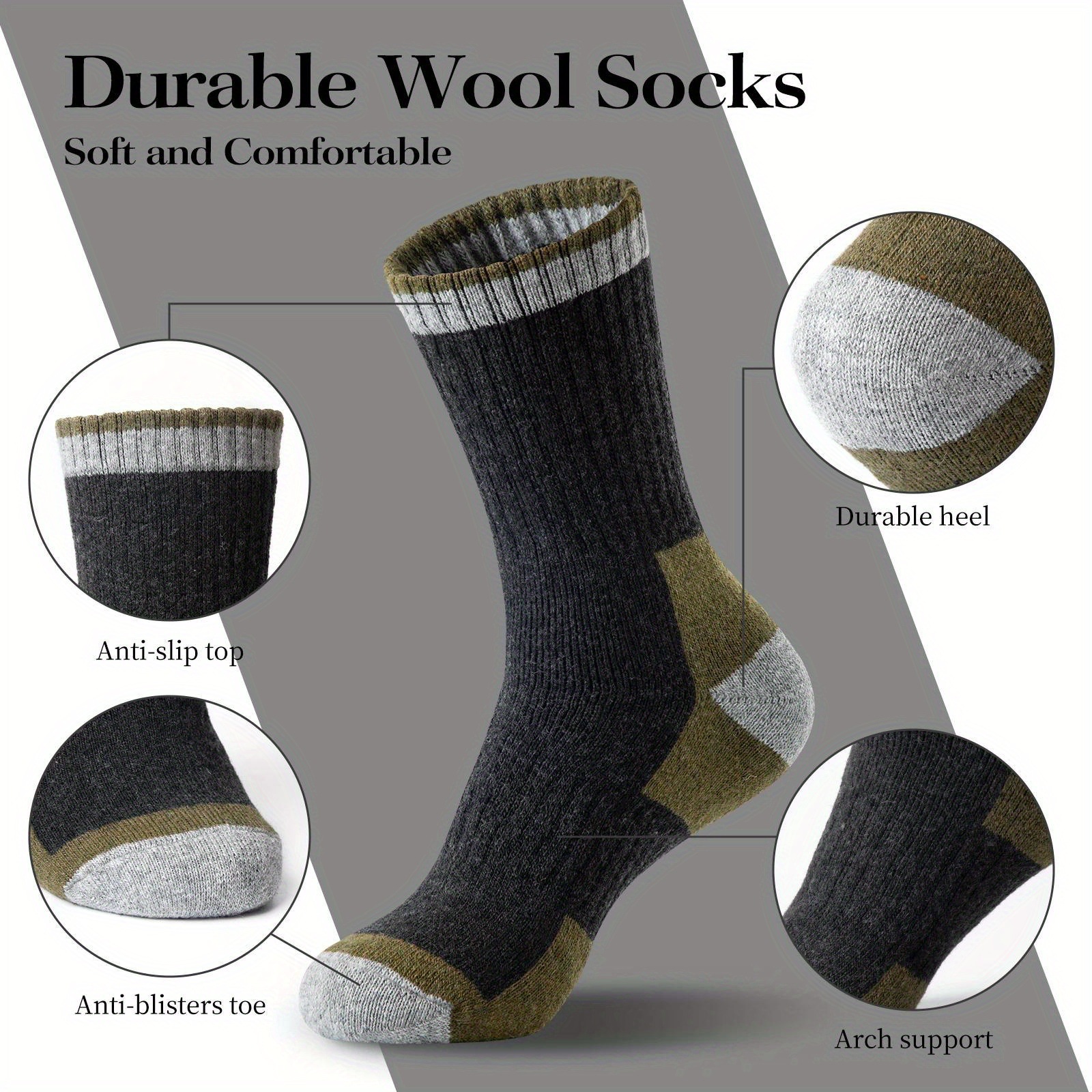 Winter Merino Wool Socks Thick - Thermal Sock Wool avaliação e preço