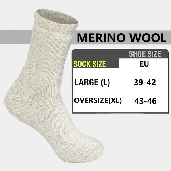 HOT  2026 3 Pairs Men Women Wo - Thermal Sock Wool avaliação e preço