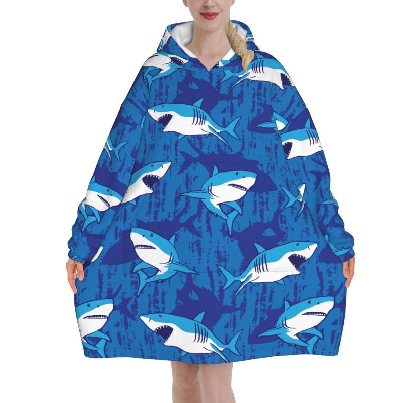 Wearable Blanket Hoodie Cartoo - Sherpa Hoodie Fleece avaliação e preço