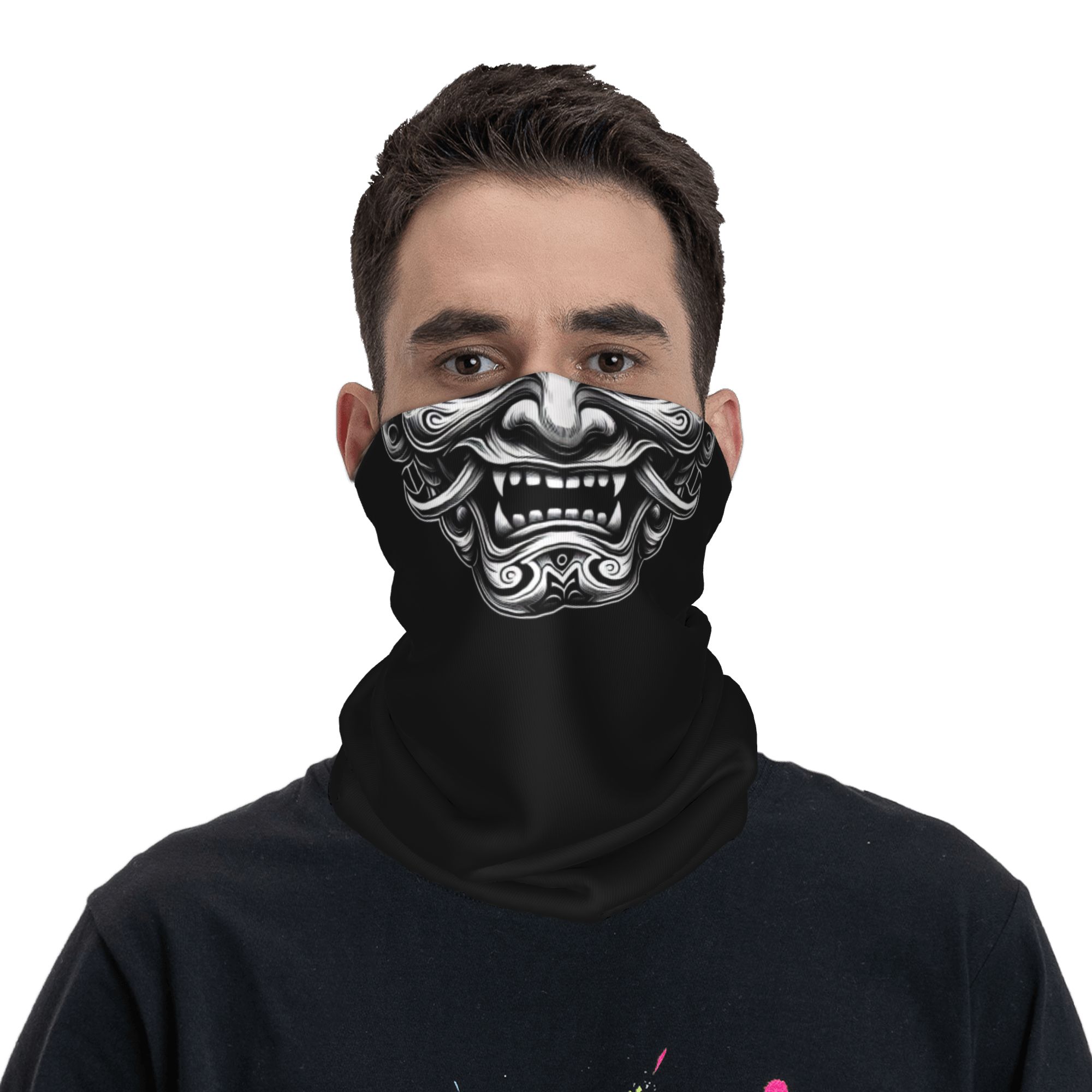 Custom Samurai Oni Demon Banda - Neck Gaiter Fleece avaliação e preço