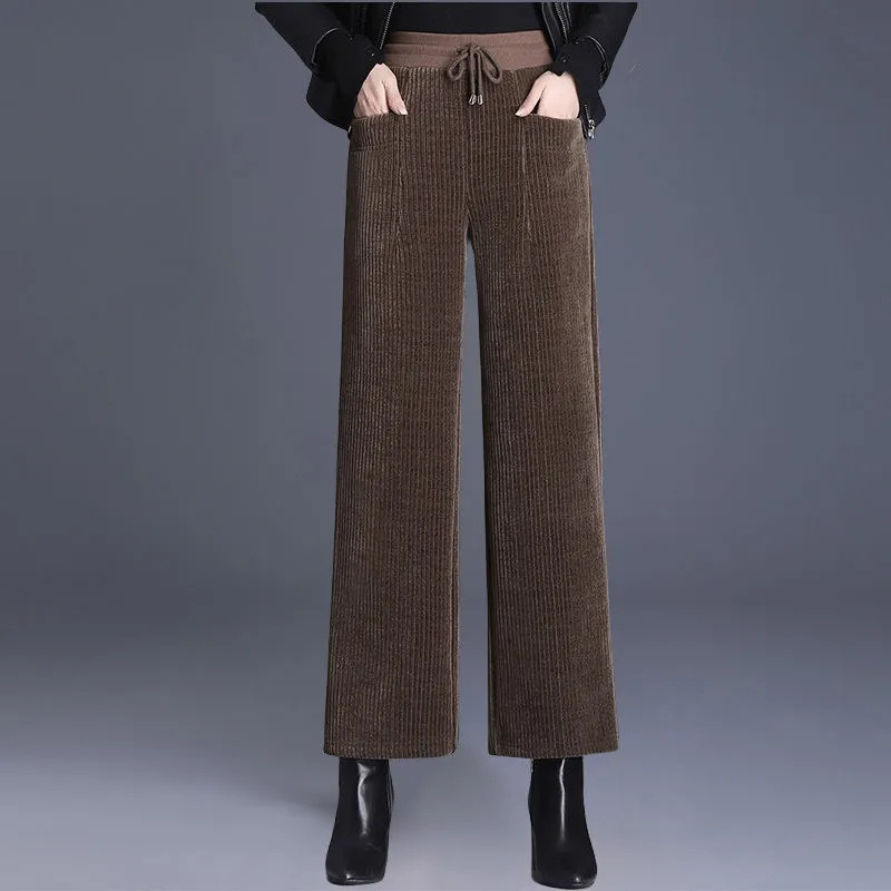Autumn Winter Corduroy Wide Le - Corduroy Pant Warm avaliação e preço