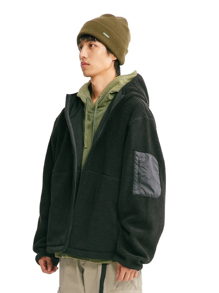 Mens Hoodie Autumn Winter Cott - Sherpa Hoodie Fleece avaliação e preço