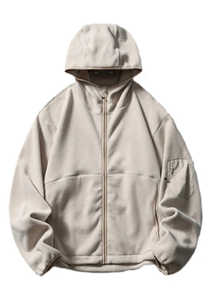 Mens Hoodie Autumn Winter Cott - Sherpa Hoodie Fleece avaliação e preço