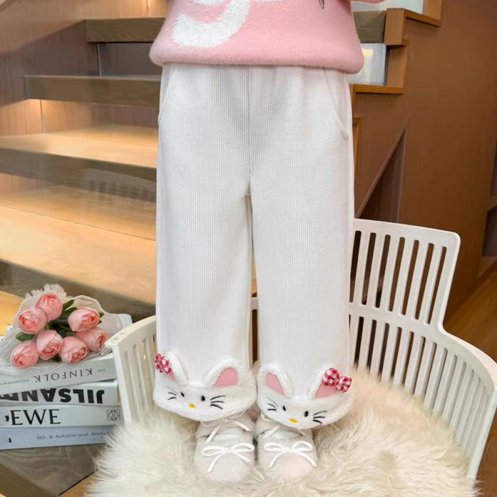 Kawaii Hello Kitty Girls Ins P - Corduroy Pant Warm avaliação e preço