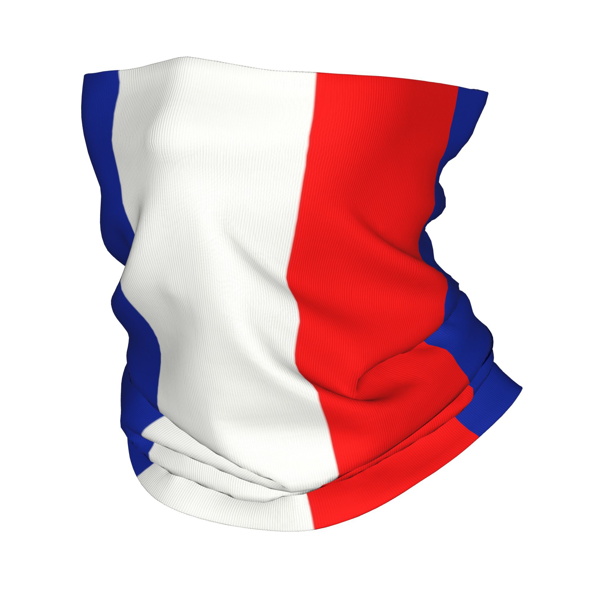 Custom French Flag France Band - Neck Gaiter Fleece avaliação e preço