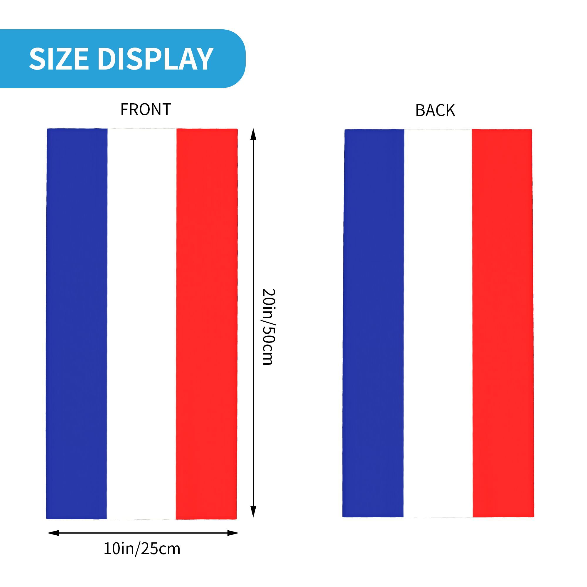 Custom French Flag France Band - Neck Gaiter Fleece avaliação e preço