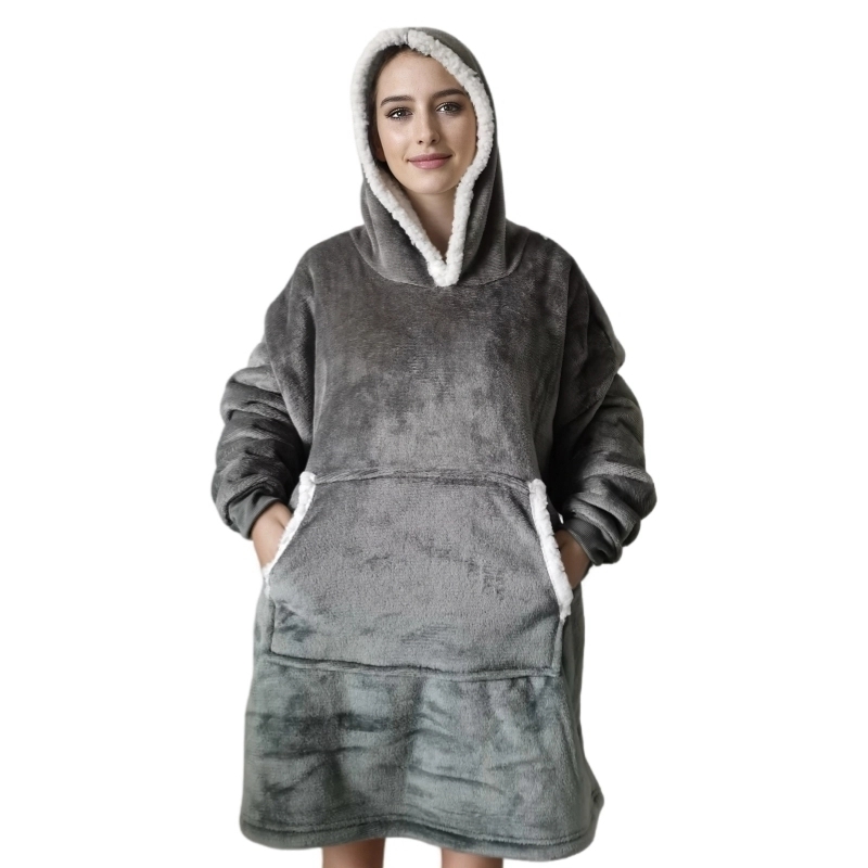Wearable Adult Super Soft Flan - Sherpa Hoodie Fleece avaliação e preço