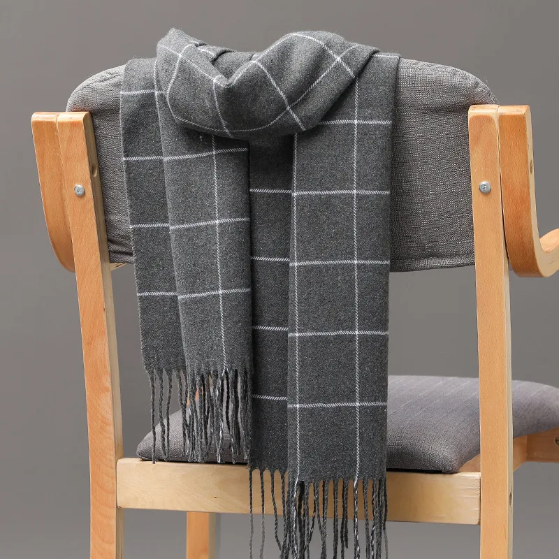 2023 New Winter Men Scarf Keep - Wool Scarf Men avaliação e preço