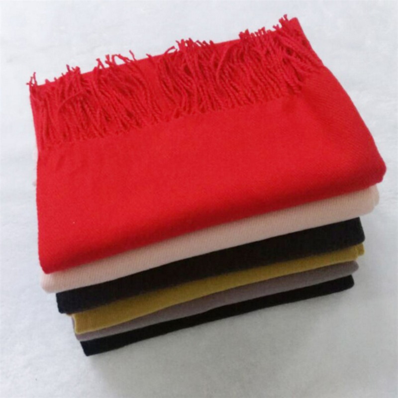 Autumn And Winter Solid Color  - Wool Scarf Men avaliação e preço