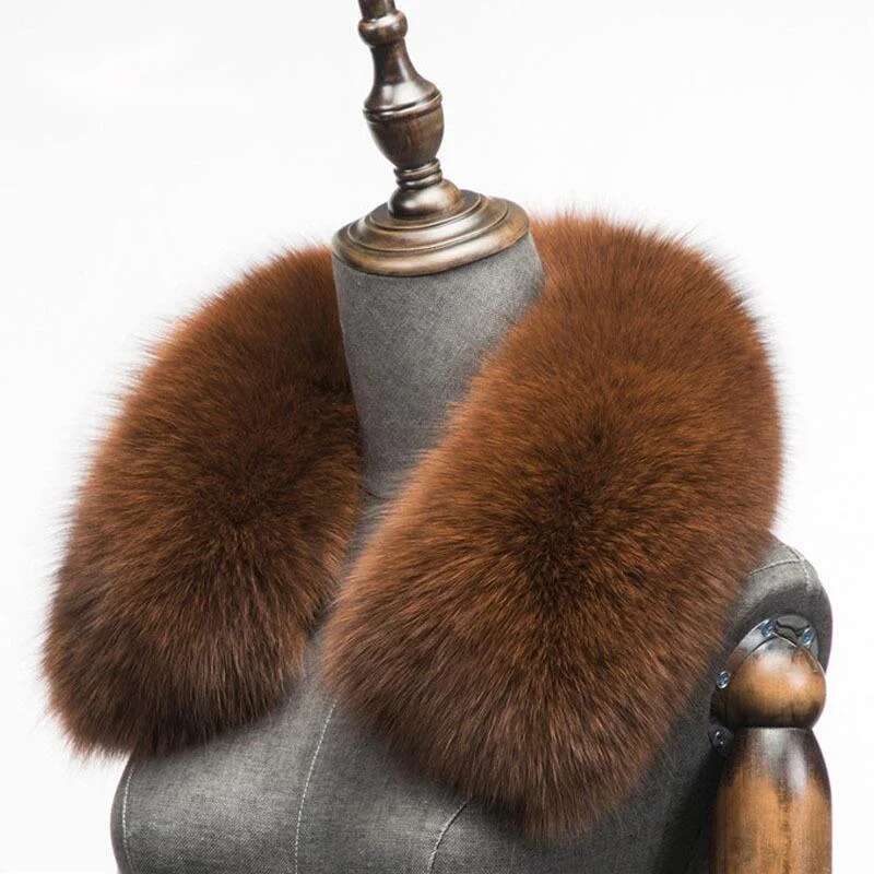 Winter Natural Fox Fur Scarf S - Shawl Wrap Winter avaliação e preço