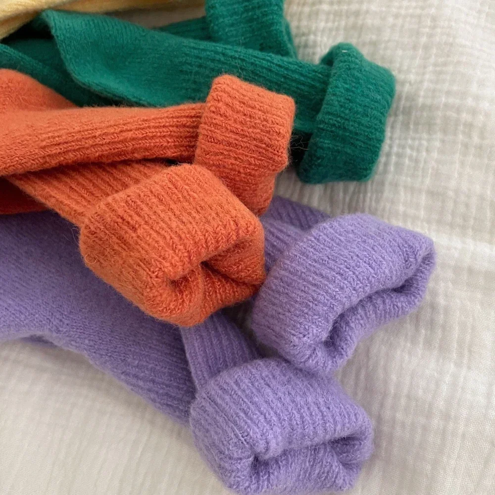 Solid Color Women Winter Thick - Thermal Sock Wool avaliação e preço