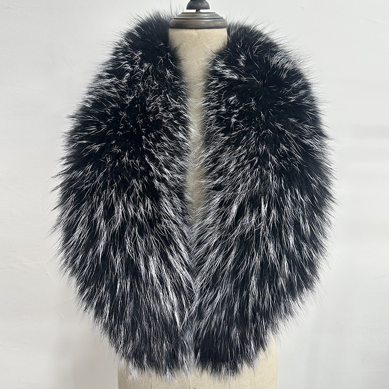 Natural Fur Collar Real raccoo - Shawl Wrap Winter avaliação e preço