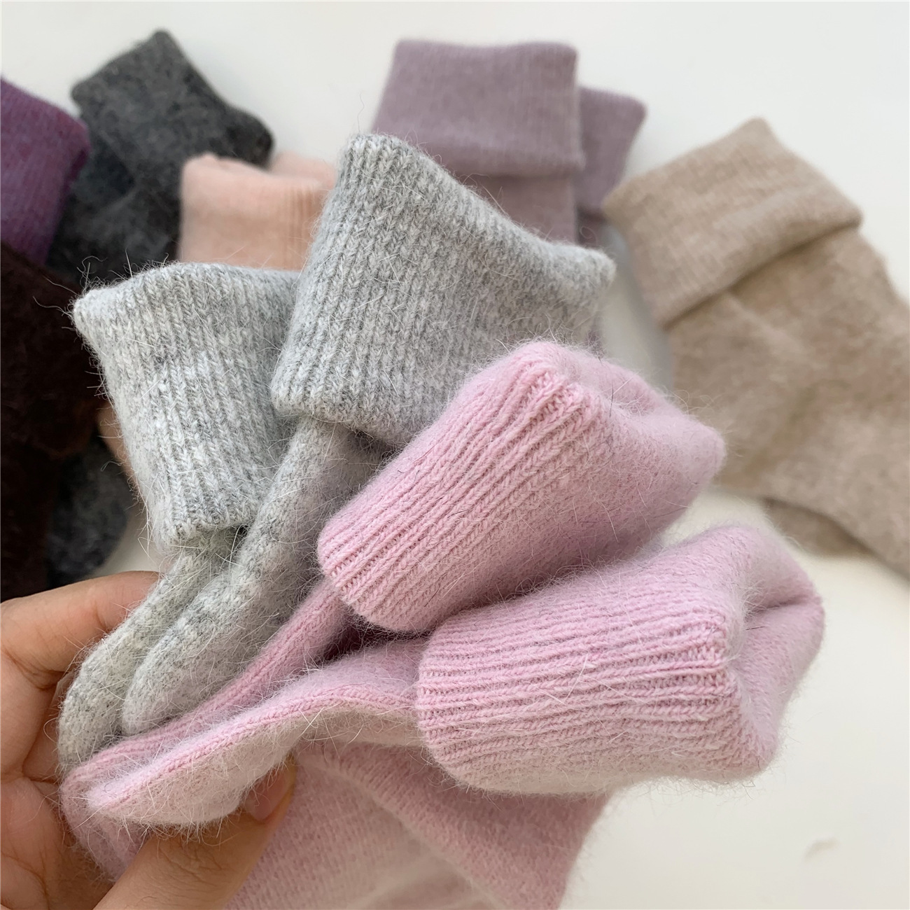 Rabbit Hair Winter Woman Socks - Thermal Sock Wool avaliação e preço