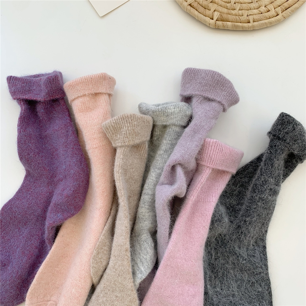 Rabbit Hair Winter Woman Socks - Thermal Sock Wool avaliação e preço