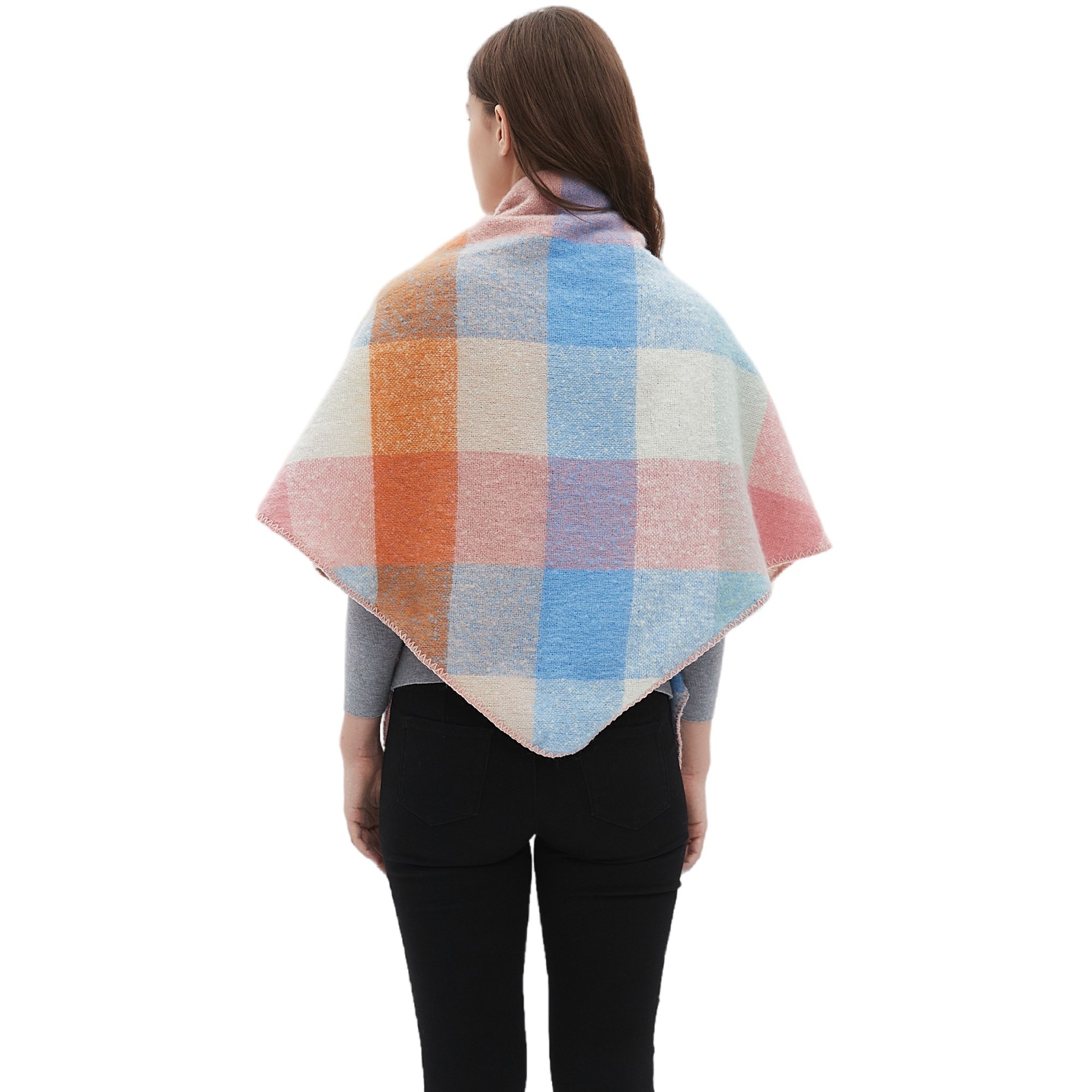 Women's Plaid Scarf Shawl  Sho - Shawl Wrap Winter avaliação e preço