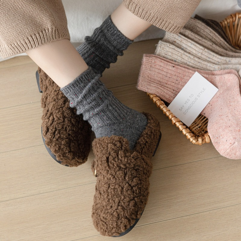 Wool Cashmere Women Socks Autu - Thermal Sock Wool avaliação e preço