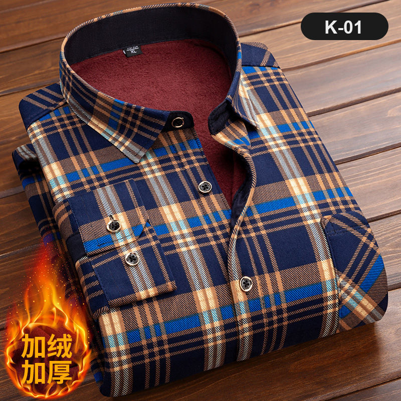 Men's Long Sleeve Plaid Shirt, - Flannel Shirt Lined avaliação e preço