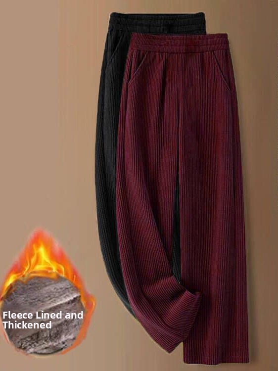 Thiened Fce Wide Leg Pants Hig - Corduroy Pant Warm avaliação e preço