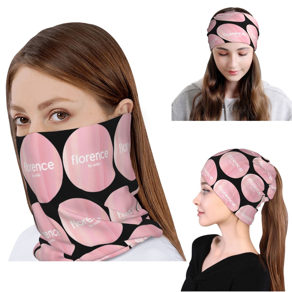 Florence By Mills Bandana Neck - Knit Beanie Hat Warm avaliação e preço