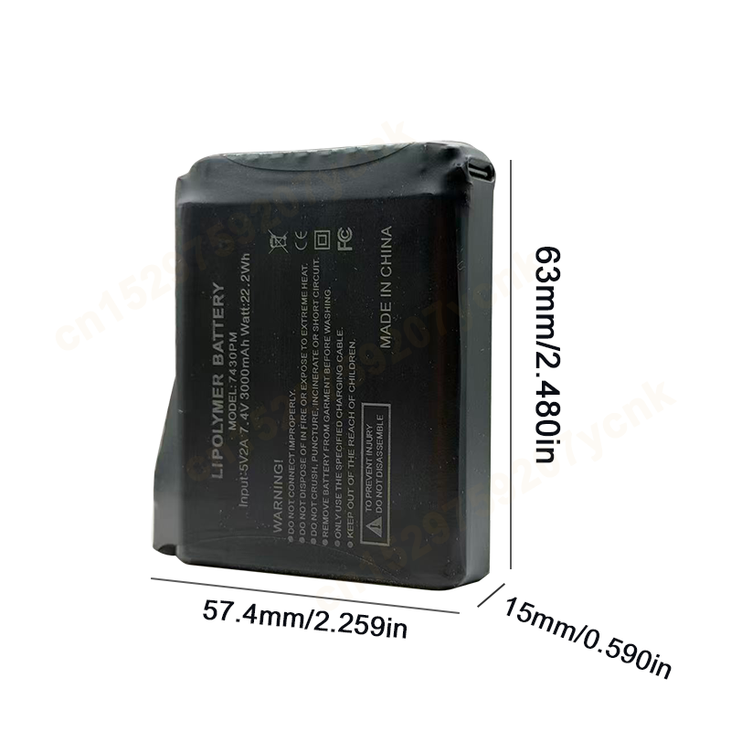7.4V 3000mah Heated Gloves Bat - Heated Vest Battery avaliação e preço