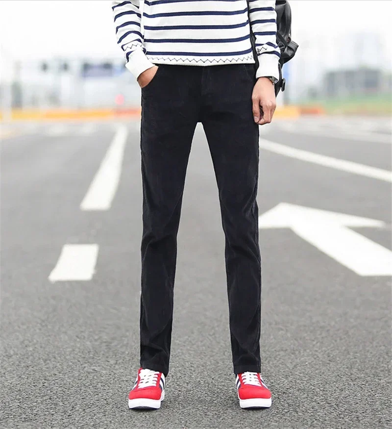 2023 Autumn Winter Men's Casua - Corduroy Pant Warm avaliação e preço