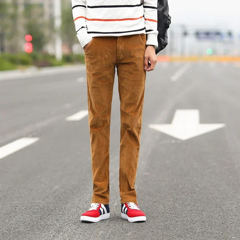 2023 Autumn Winter Men's Casua - Corduroy Pant Warm avaliação e preço