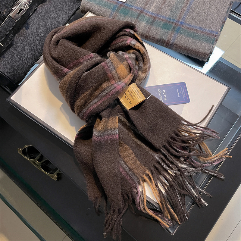 High Quality Pure 100% Wool Me - Wool Scarf Men avaliação e preço