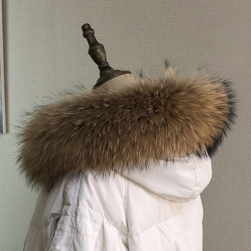 Real Fur Collar for Coat Parka - Shawl Wrap Winter avaliação e preço