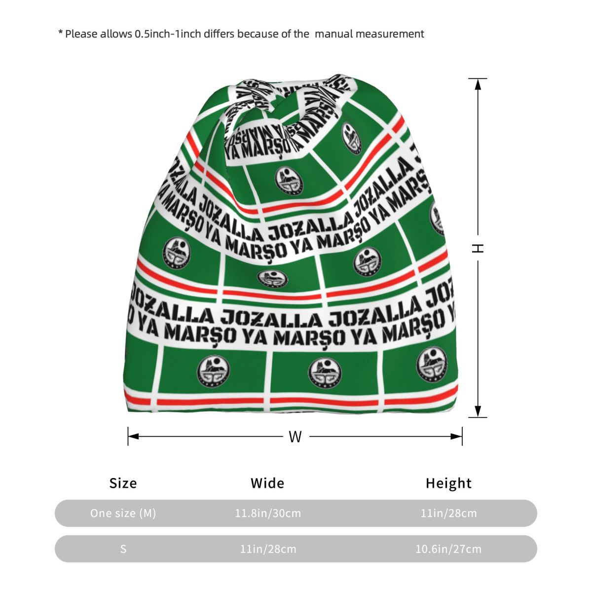 Marso Ya Jozalla Ichkeria Flag - Knit Beanie Hat Warm avaliação e preço