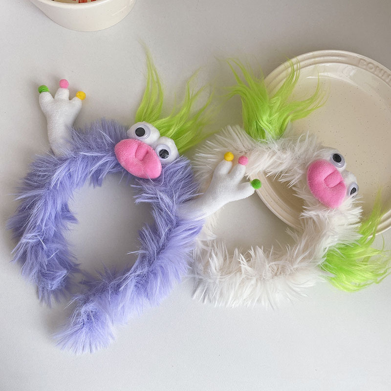 Funny Plush Headbands For Wome - Winter Headband Fleece avaliação e preço