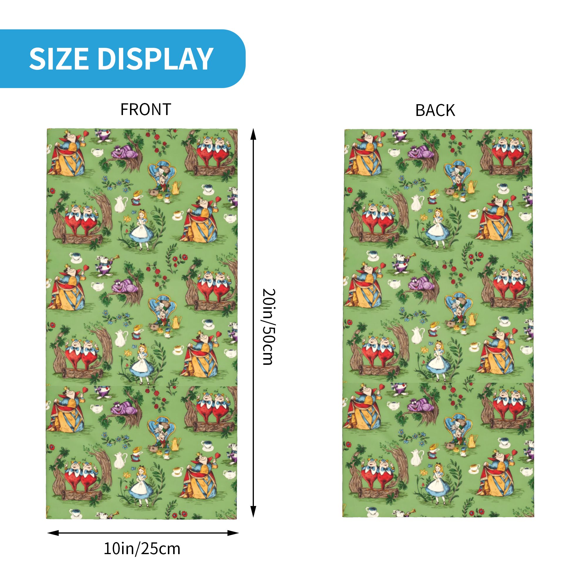 Custom A-Alice in W-Wonderland - Neck Gaiter Fleece avaliação e preço