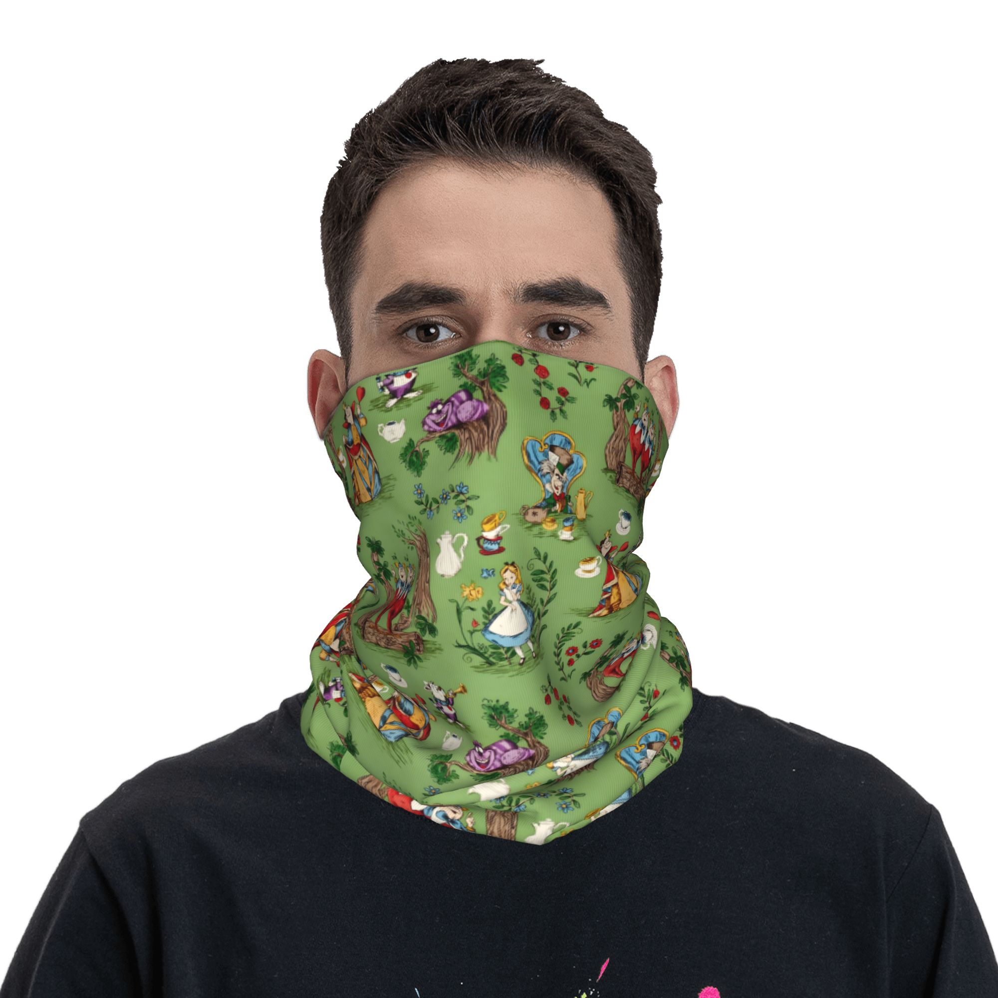 Custom A-Alice in W-Wonderland - Neck Gaiter Fleece avaliação e preço