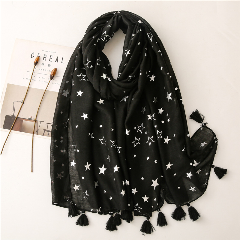 2026 Fashion Iron Silver Star  - Shawl Wrap Winter avaliação e preço