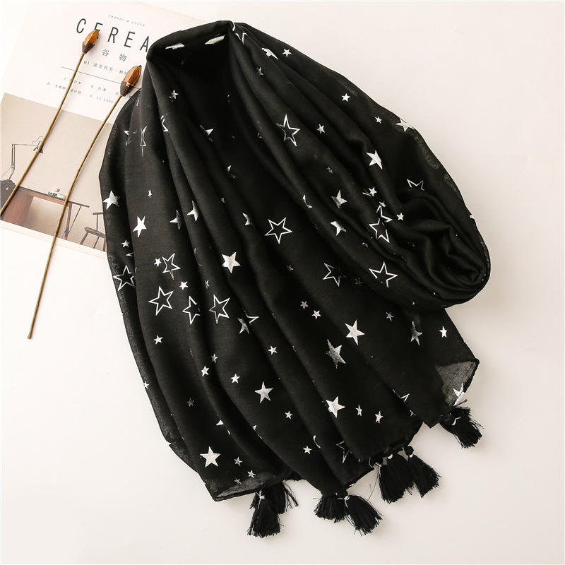 2026 Fashion Iron Silver Star  - Shawl Wrap Winter avaliação e preço