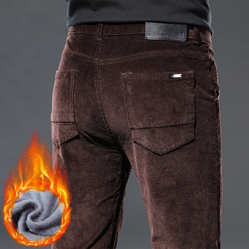 Winter New Men's Corduroy Flee - Corduroy Pant Warm avaliação e preço