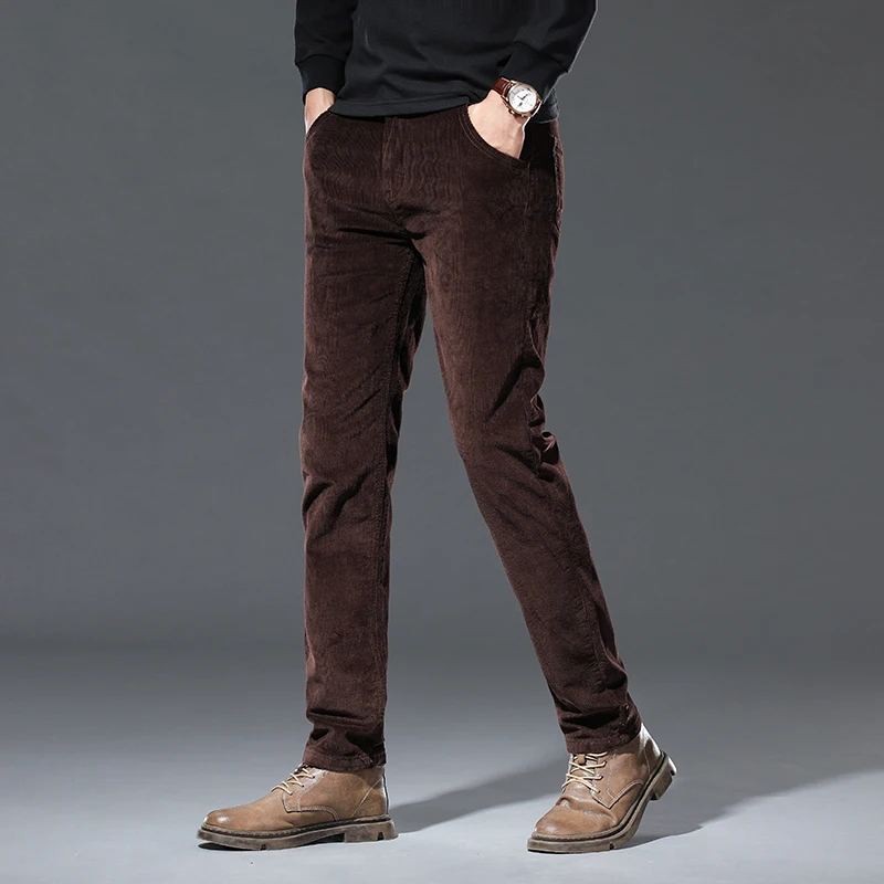 Winter New Men's Corduroy Flee - Corduroy Pant Warm avaliação e preço