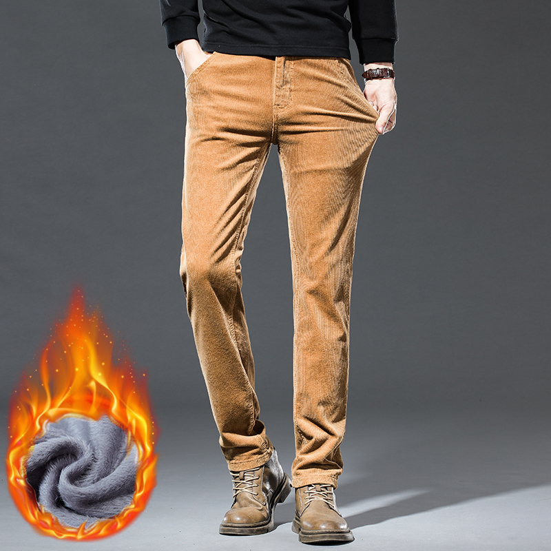 Winter New Men's Corduroy Flee - Corduroy Pant Warm avaliação e preço