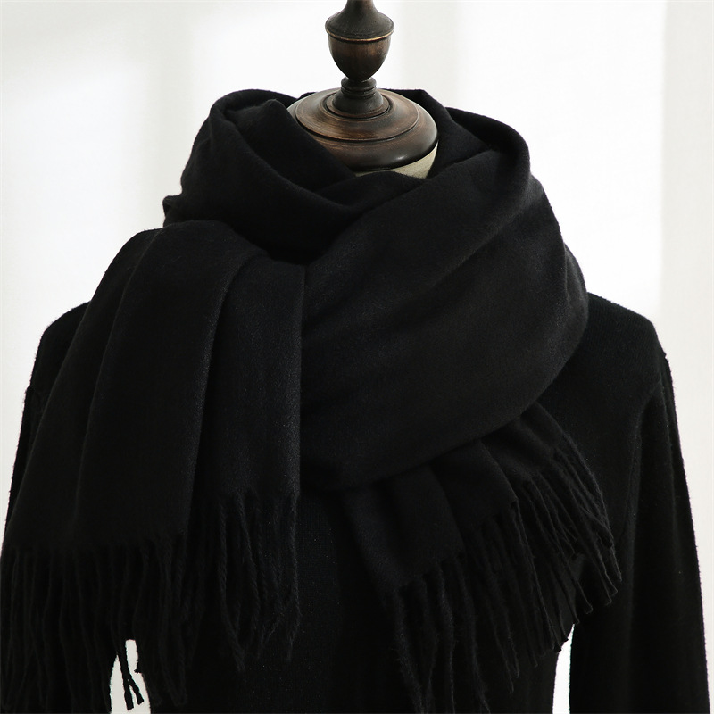 Fashion Scarf Man Winter Warm  - Wool Scarf Men avaliação e preço