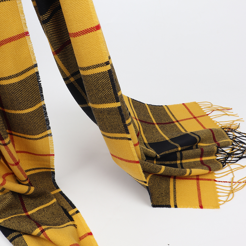 2022 winter men plaid scarf ca - Wool Scarf Men avaliação e preço