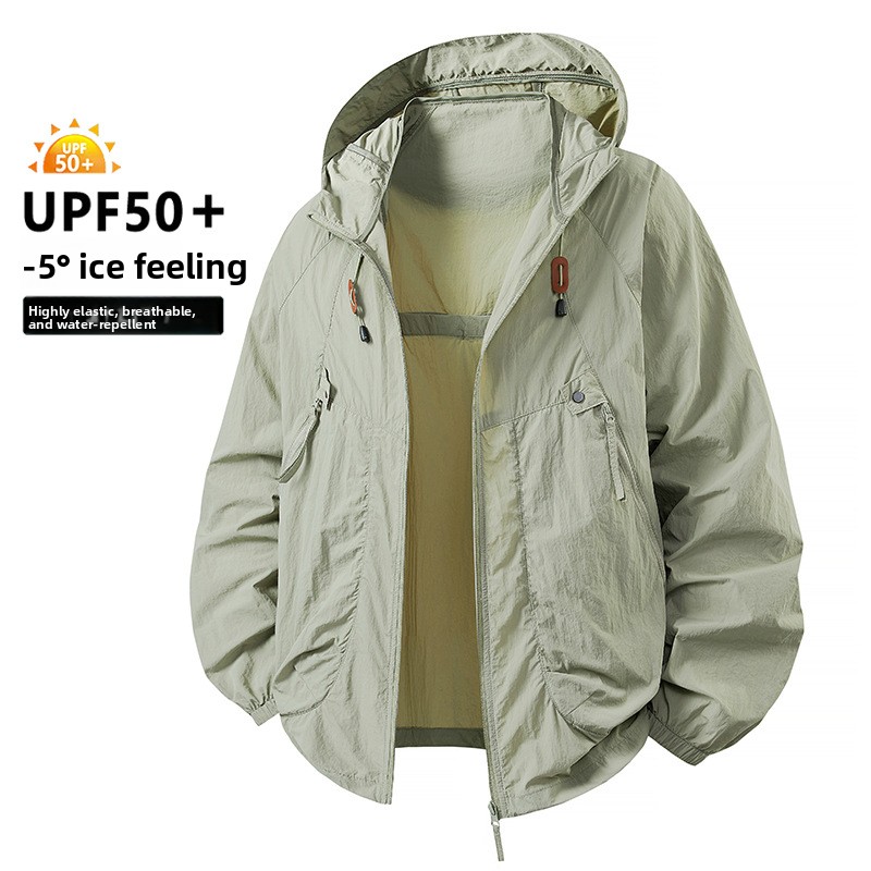 UPF50+ New Fashion Men Summer  - Down Jacket Packable avaliação e preço